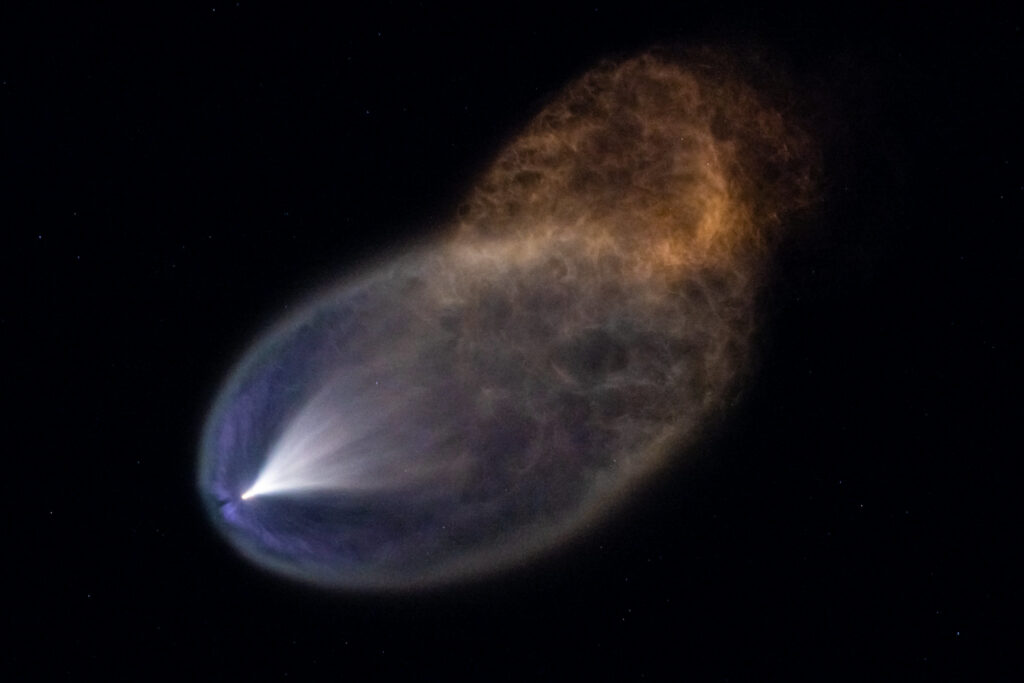 SpaceX Rocket Launch Jellyfish Effect